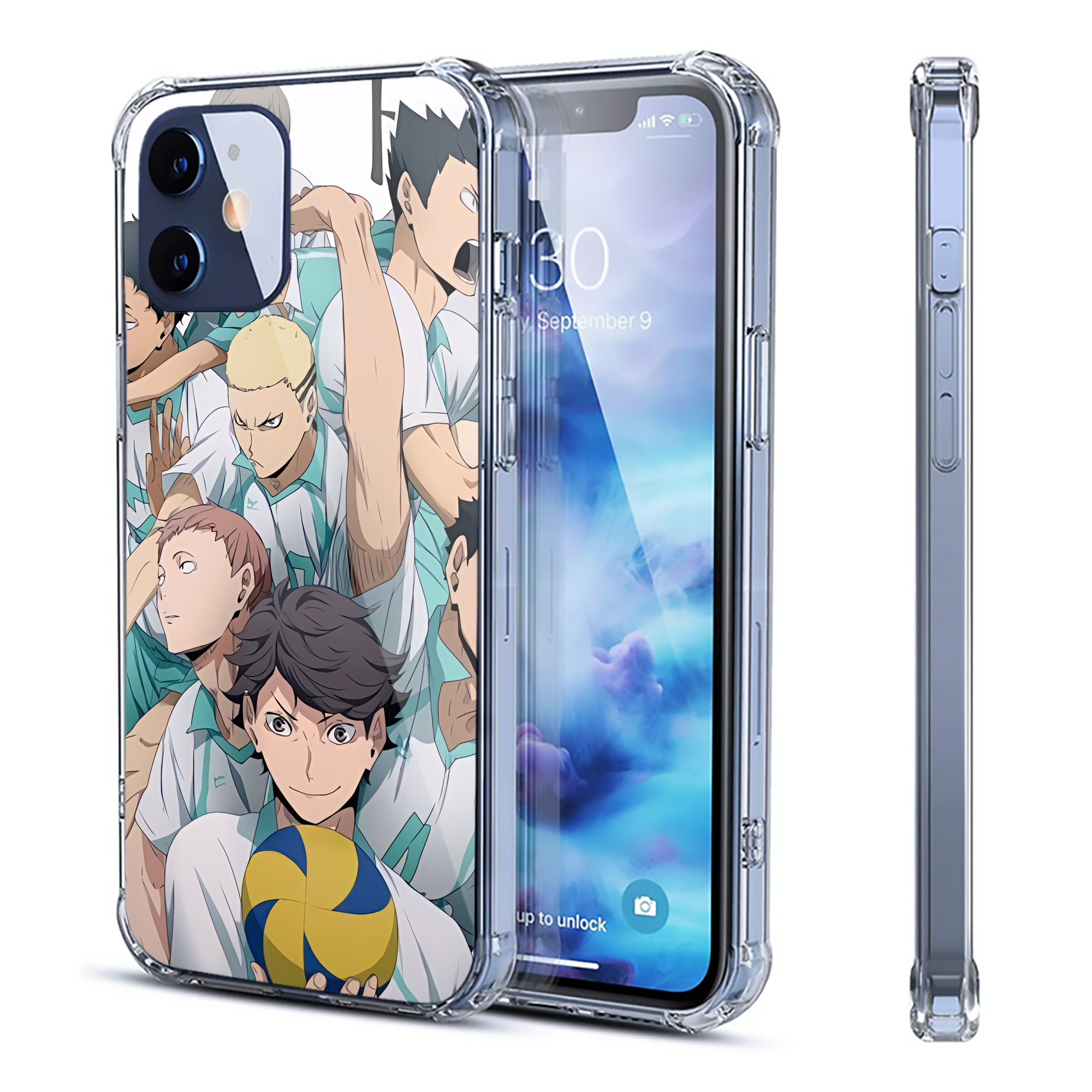 （画像用） ハイキュー!! Haikyu!! 【iPhone 12シリーズ対応】透明スマホケース（クリアソフトケース）